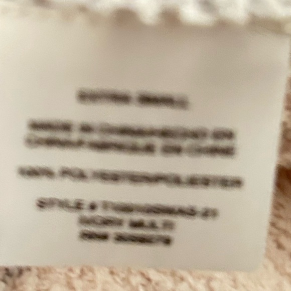 Altar'd State blush Pink & Gray Striped colorblock casual oversized Sweater xs - Picture 9 of 10